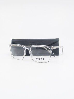 Becker DC-M14 C2 56mm. Clear Transparent Fashion Italian Unisex Eyeglasses.